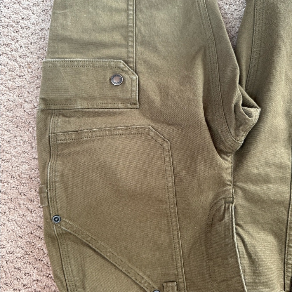 Women's DuluthFlex Fire Hose Slim Leg Cargo Pants Olive - Picture 6 of 8